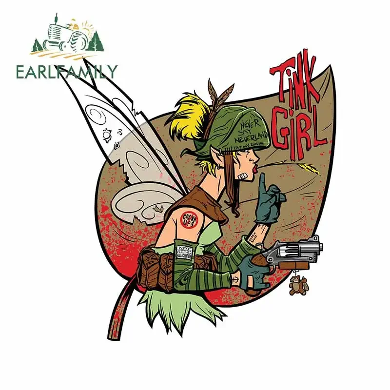 EARLFAMILY 13 см x 12 3 Тинк девочка графические Наклейки на автомобиль тату с белыми