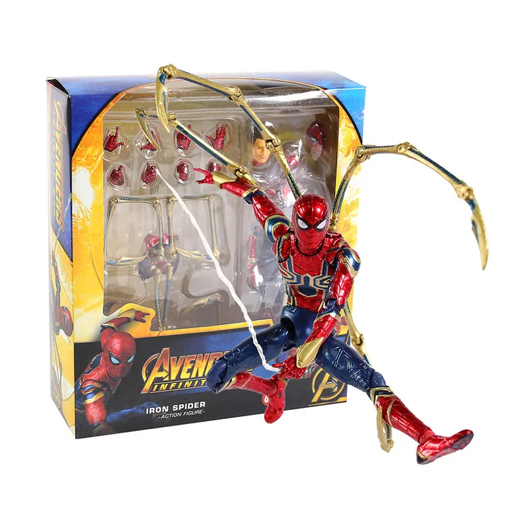 Подвижная фигурка Marvel Iron Spider Mafex 081 модель игрушек 14 см | Игрушки и хобби