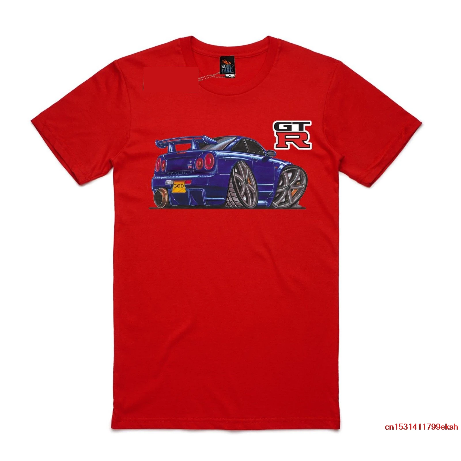 

T-shirt GTR R34, Jap imports Turbo cars. AS Colour shirt JDM car