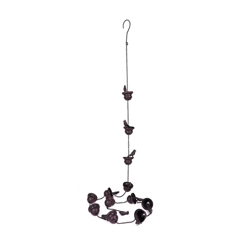 Металлическая дренажная цепочка декоративное украшение в виде птицы дождевая