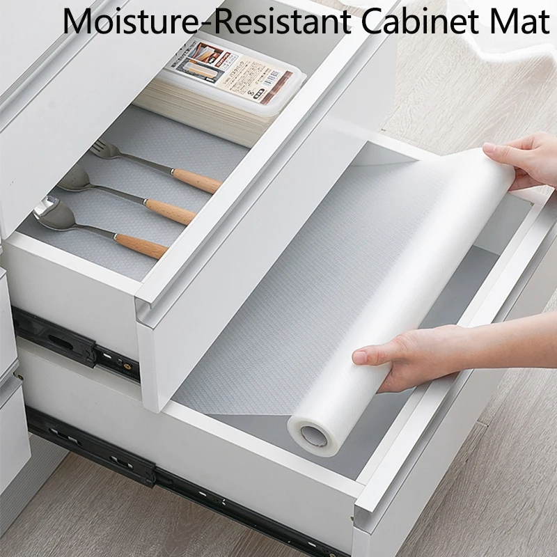 

Drawer Mat Shelf Cover Liners Cabinet Mat Oil-Proof Liners Non Slip Waterproof Closet Placemat Table Pad Paper
