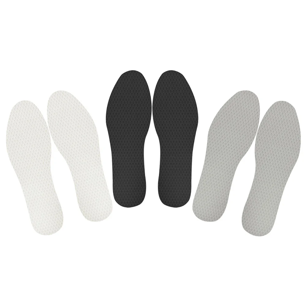 

3 Pairs Shoes Insoles for Men Summer Inserts Women Comfort Emulsion Thin Women's