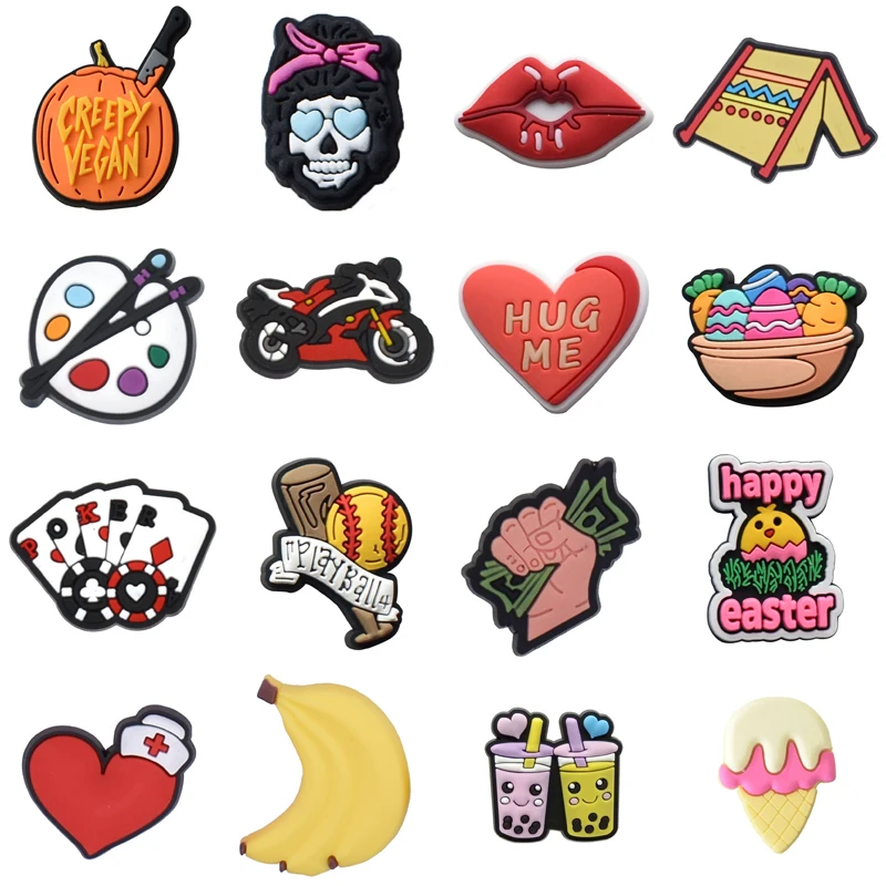 

Women Charm Shoe Charms Accessories Decorations PVC Buckle Decorations for Crocs Wholesale Bulk Gifts Pins Shoes Accessories