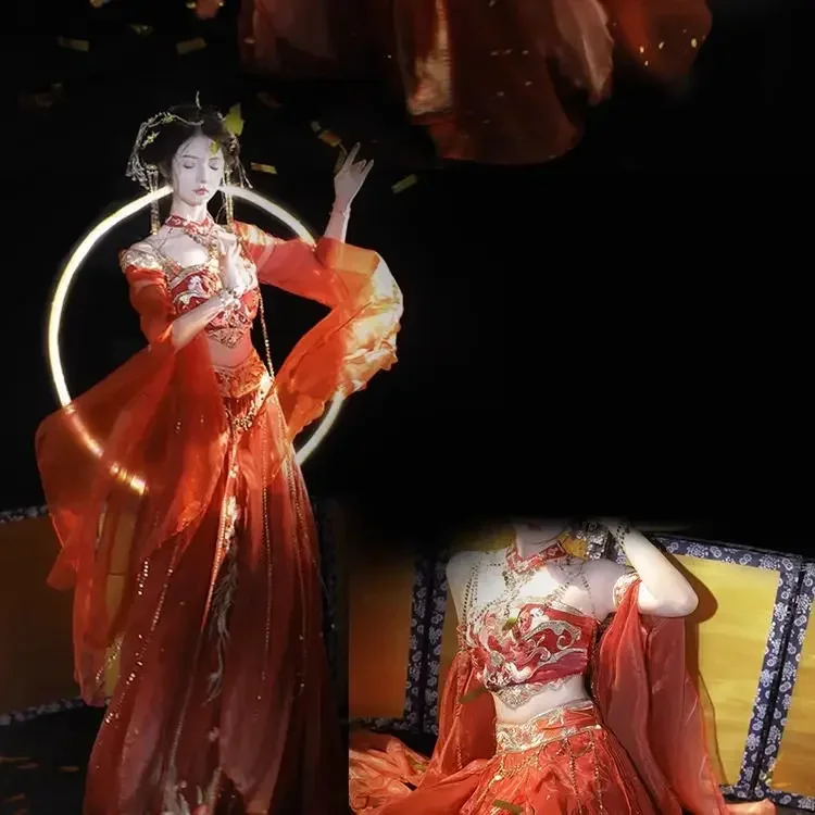 Feitian Hanfu одежда для фотосъемки в экзотическом стиле фотографии путешествий