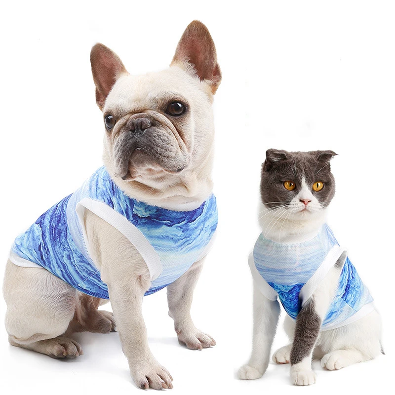 Pet Cooling Vest Summer Dog Cooling Shirt for Medium Large Dogs Light Weight Dog T-Shirt Breathable Mesh Tank Top