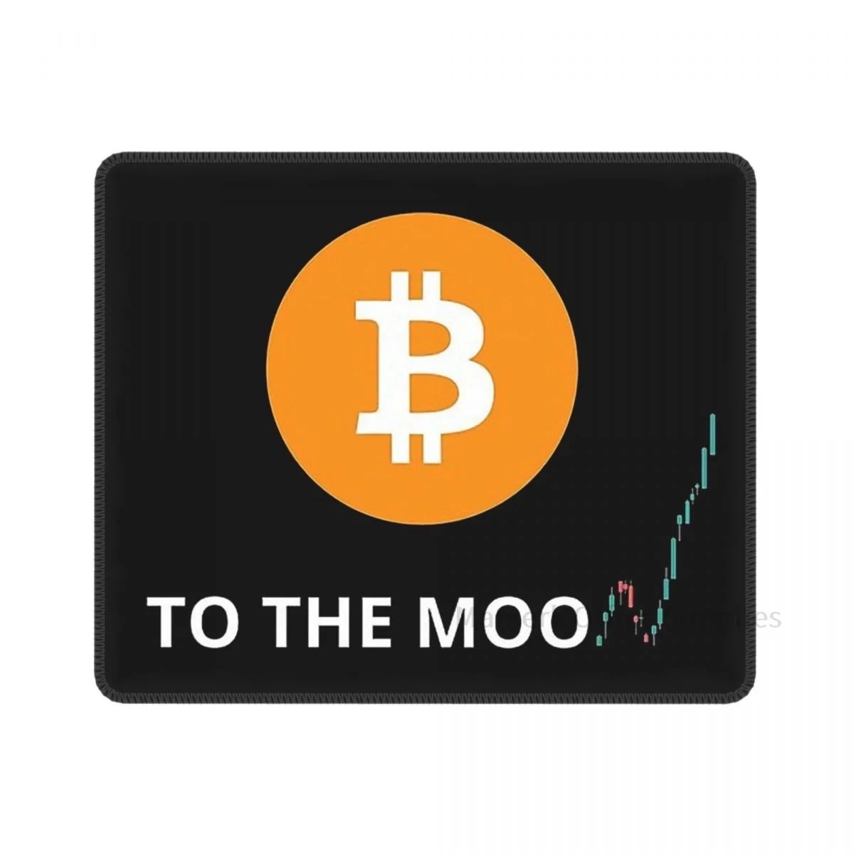 

Bitcoin Cryptocurrency Art Mouse Pad To The Moon Computer Gamer Keyboard Desk Pad Personalized Rubber Antiskid Washable