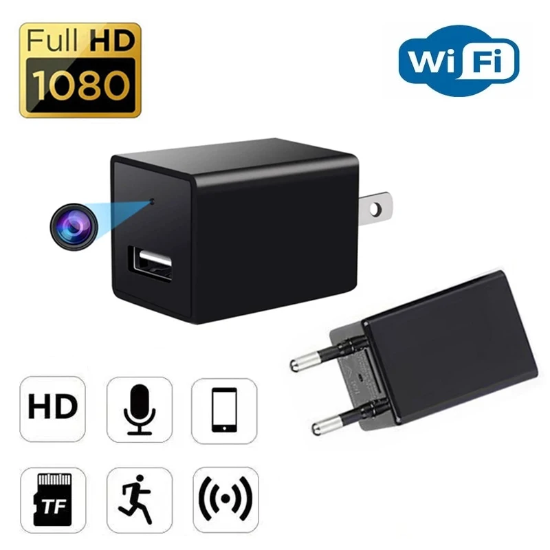Адаптер питания с Европейской/американской вилкой беспроводная Wi-Fi IP-камера 1080P HD