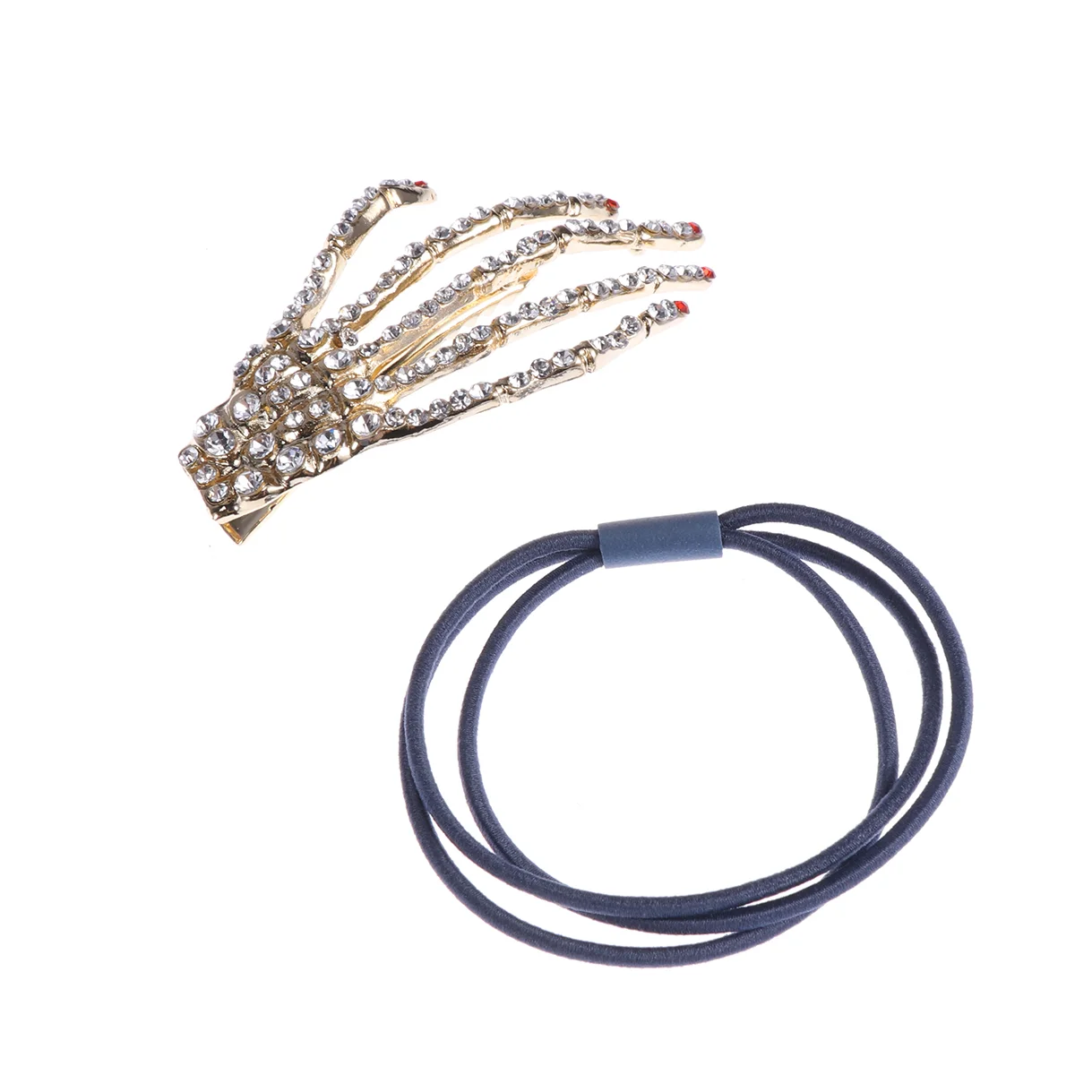 

Rhinestone Hand Hair Clip Punk Hairpins Horror Claw Alligator Barrettes Hair Accessories for Party