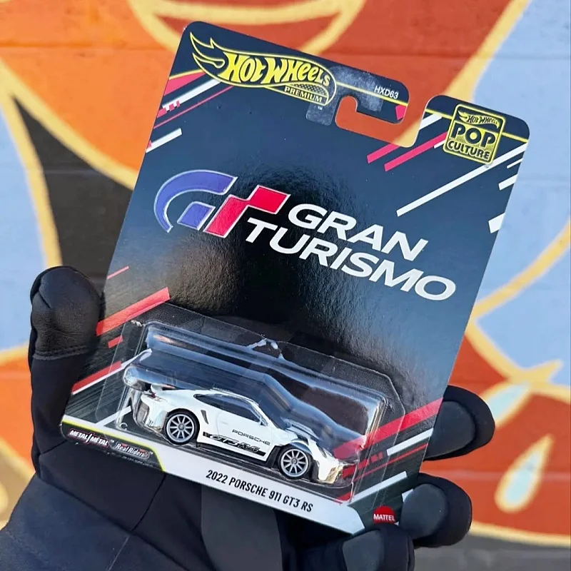 Фото Новые Hot Wheels Premium 2026 Новая поп-культура 2022 Porsche 911 GT3 Rs Gran Turismo 1:64 Литая под давлением модель автомобиля Коллекционная игрушка-автомобиль №2