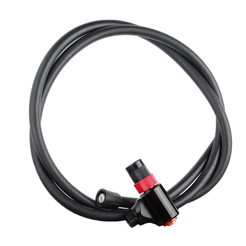 

Pump Alloy Nozzle with 1.2m /47.24in Hose Fits Schrader Presta Anodized R66E