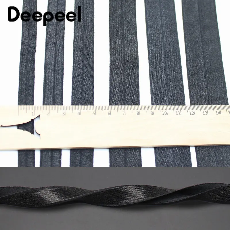 

20Meters 10-30mm Spandex Fold Over Elastic Band Solid Matte Collar Lace Trim Underwear Dress Shoulder Strap DIY Sewing Accessory