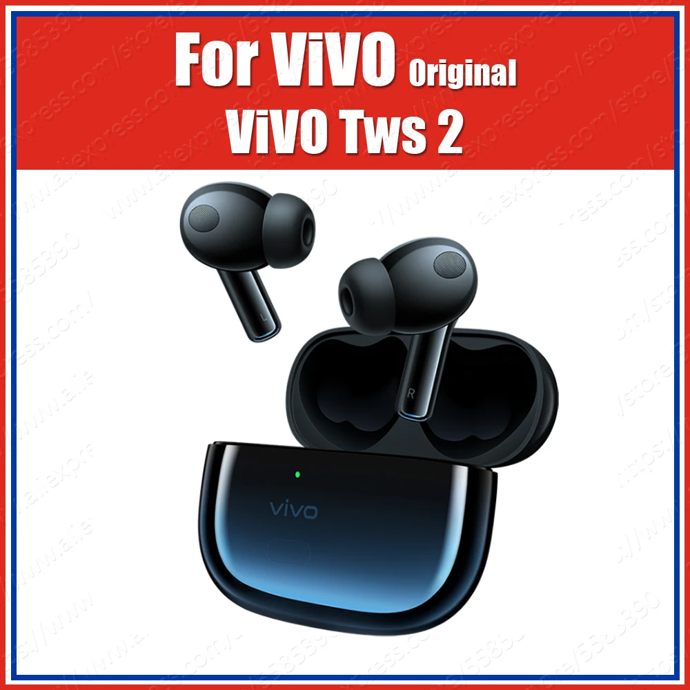 

Оригинальные наушники Vivo Tws 2, Ture беспроводные Bluetooth наушники, глубокий HD контроль давления, золотистые гарнитура уши Aptx ANC 40 дБ