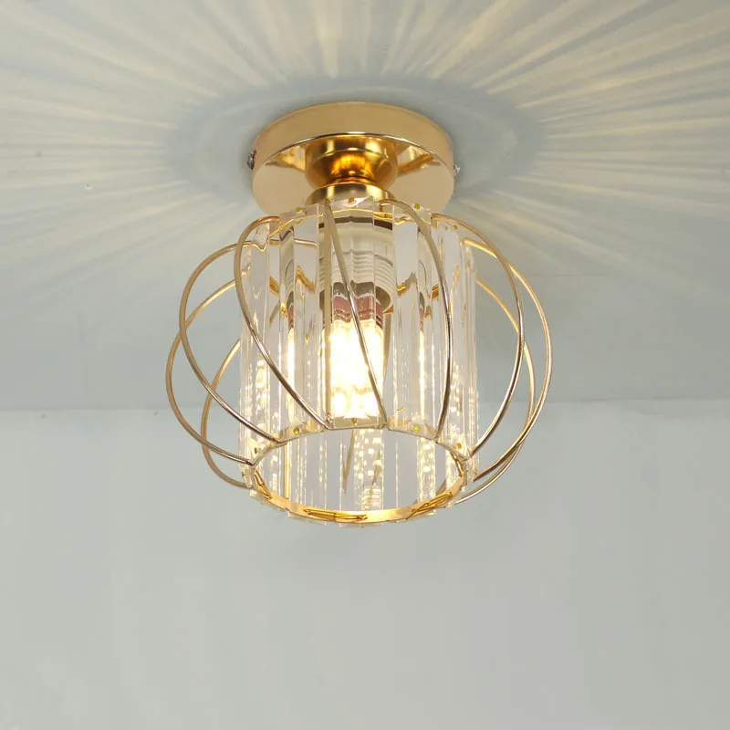 

Modern simple and creative crystal aisle lamp Corridor balcony ceiling lamp Restaurant pendant lamp Entrance porch crystal lamp