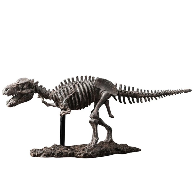 

Tyrannosaurus Rex Skeleton Statue Jurassic Parked Simulated Crafts Museum Night Ornaments Sculpture Home Room Decoration