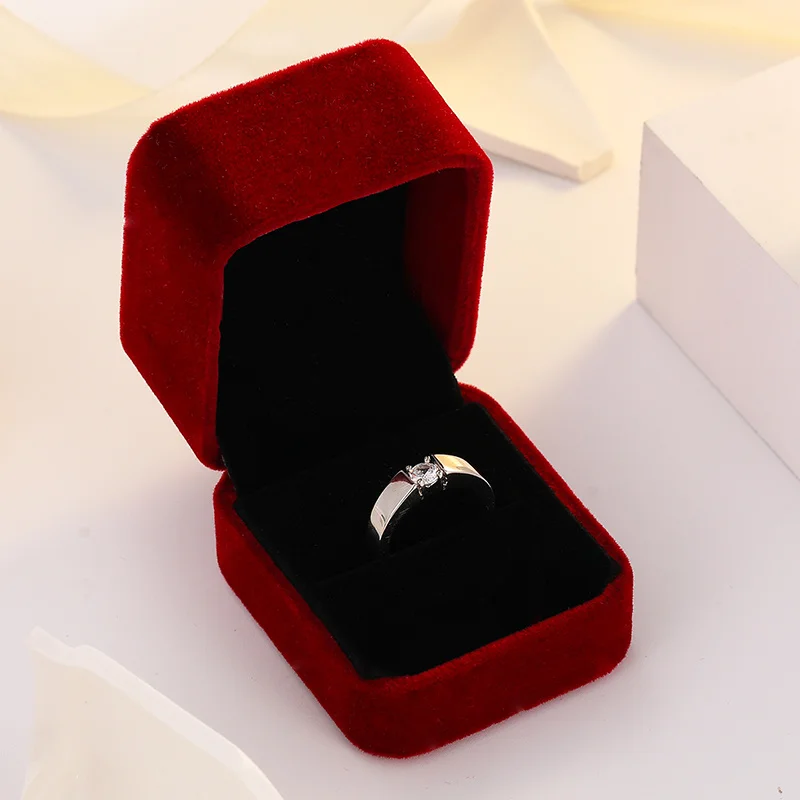 Imitation Genuine and Fake Diamond Ring Wedding Props Wedding Ring Bride Ring Opening Adjustable Proposal Ceremony Diamond images - 6