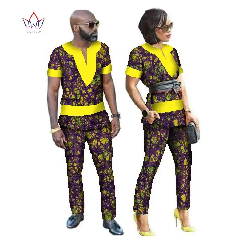 Африканская одежда для мужчин и женщин африканская базин богатая парная рубашка