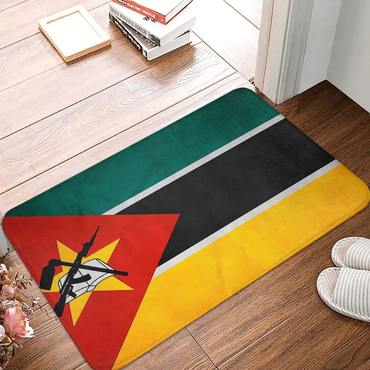 

National Flag Kitchen Non-Slip Carpet Mozambique Mozambican Bedroom Mat Welcome Doormat Home Decoration Rug