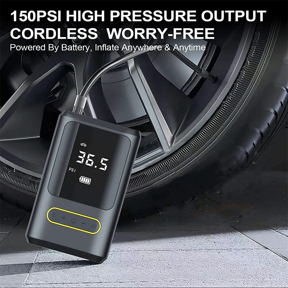

Car Electrical Air Pump Mini Portable Wireless Tire Inflatable Pump Inflator Air Compressor Pump for Car Motorcycle Bicycle Ball