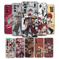 anime naruto gaara phone case for realme q2 c20 c21 v15 5g 8 c25 gt neo v13 5g x7 pro c21y soft silicone