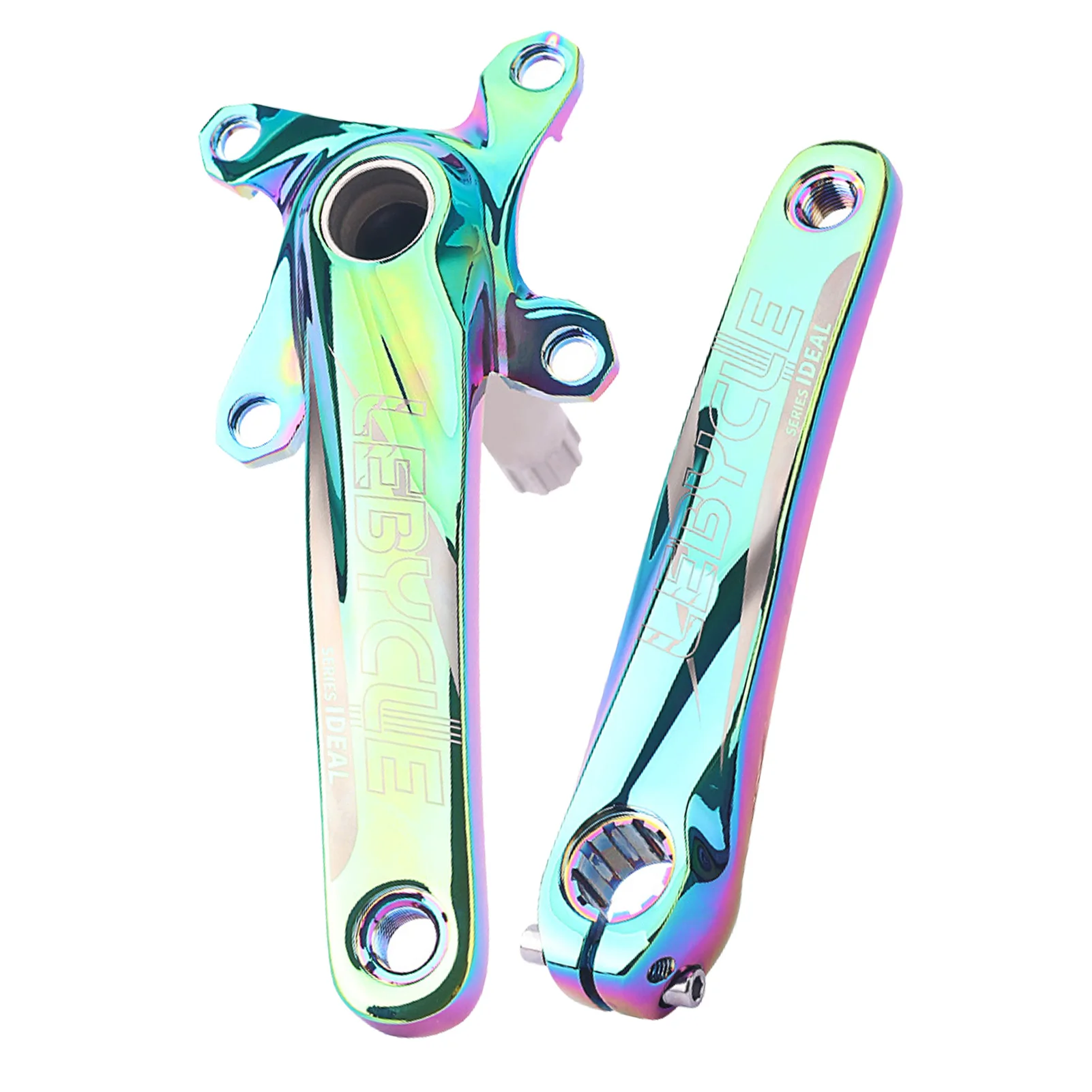 

Bike Crank Set Aluminum Alloy Bike Chainring Set 32/36/38T Bicycle Crankset High Strength Bike Chainring Wear-resistant Durable