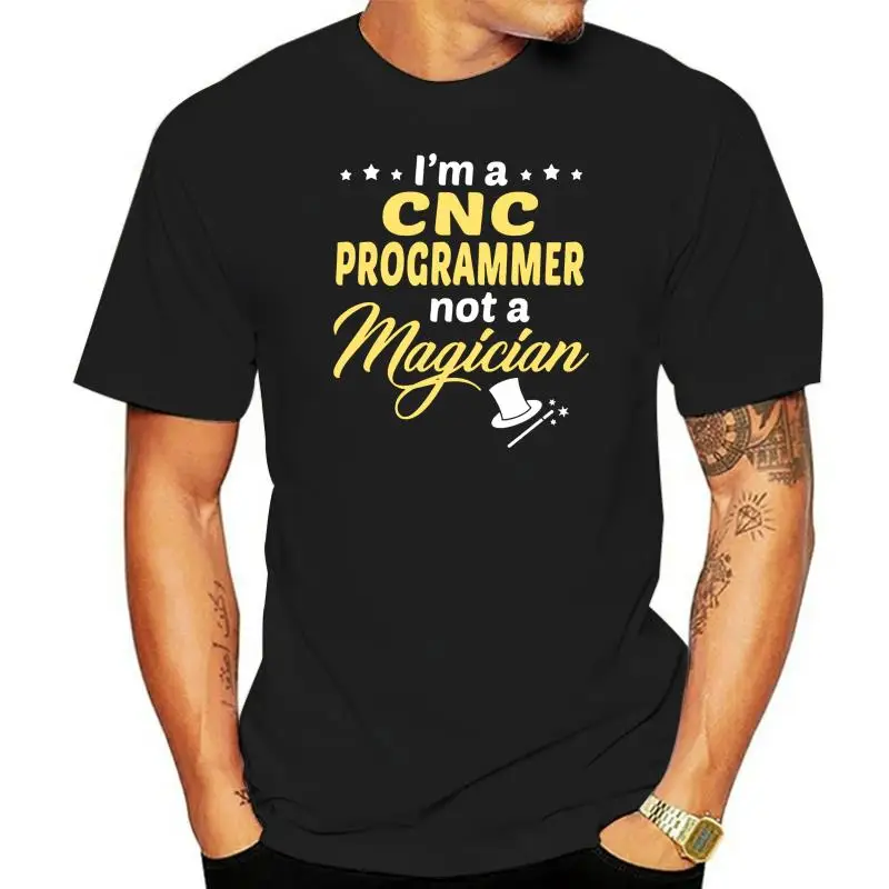 

Men CNC Programmer t shirt Print tee shirt O Neck streetwear Anti-Wrinkle Comical Spring Autumn Novelty shirt