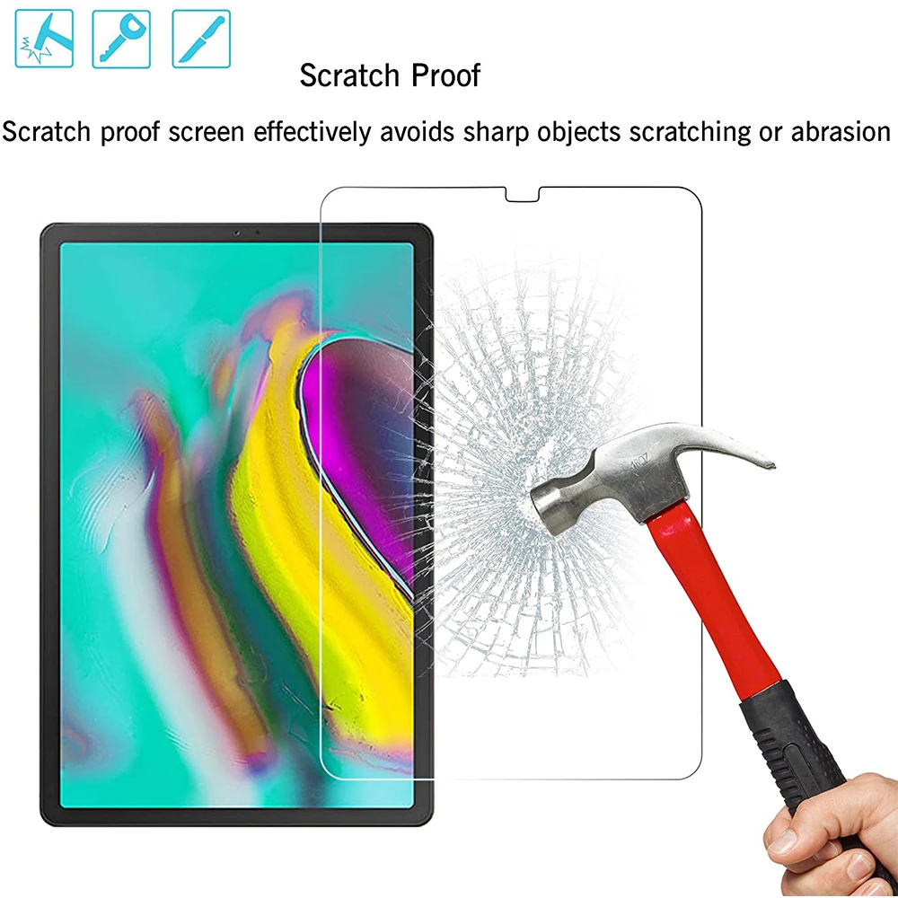 (2 Packs) Tempered Glass For Samsung Galaxy Tab S5e 10.5 2019 SM-T720 SM-T725 Screen Protector Tablet Film images - 6