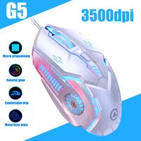 rgb gaming mouse for gamer3200 dpi 4 speed adjustmentusb computer mouse6 keys control mechanical mice for laptop pc gam