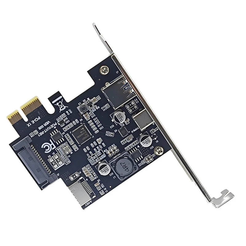 Новый! !PCI-E 1X к USB3.2 GEN1 USB-A+Type-C+TYPE-E Передняя карта адаптера Pcie к Type-C Type-E USB3.2 Карта расширения 5 Гбитс (art.: 3920ccfd5ea9e) - 3920ccfd5ea9e