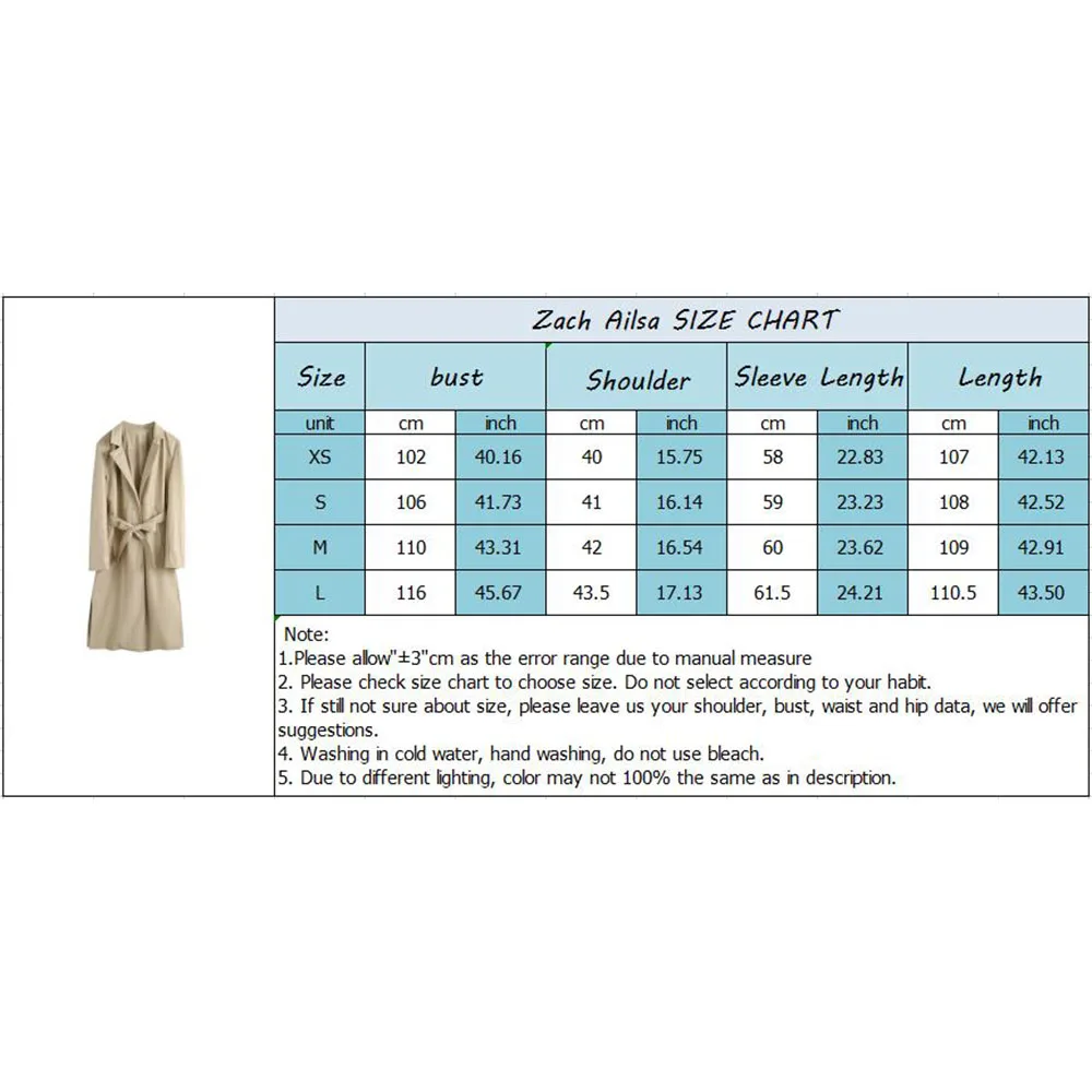 Fall and winter new fashion women's casual versatile lapel long sleeve with belt imitation leather windbreaker