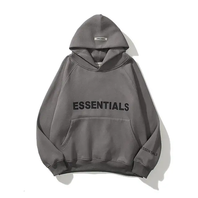 ESSENTIALS Hoodie Men's Casual Sports Cool Hoodies Printed Fleece Oversized Hoodie Fashion Hip Hop Street Sweater S-3XL 2