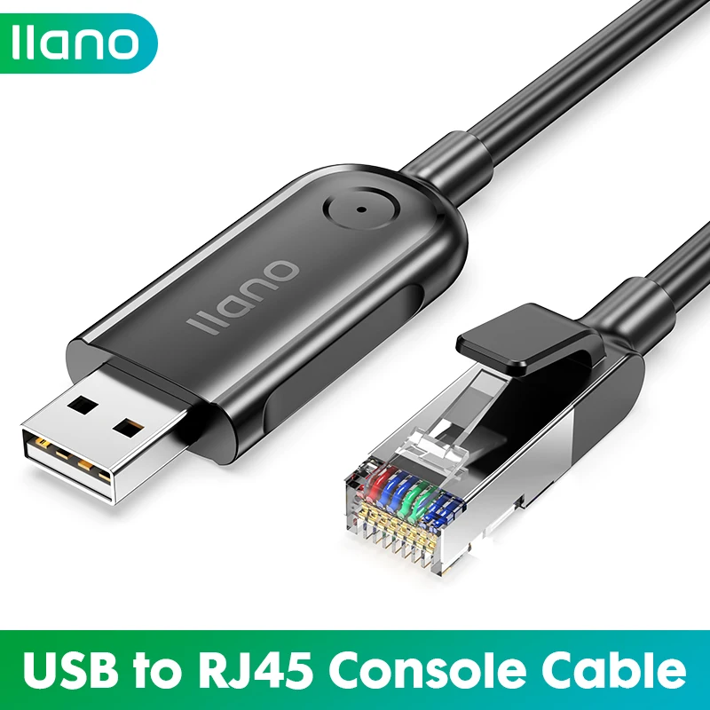 

USB-адаптер LLANO для консоли RJ45, последовательный адаптер для маршрутизатора Cisco, компьютерный конвертер, USB-кабель, коммутатор Ethernet
