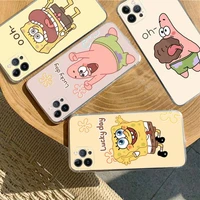 bandai spongebob phone case for iphone 11 12 13 mini pro xs max 8 7 6 6s plus x 5s se 2020 xr case