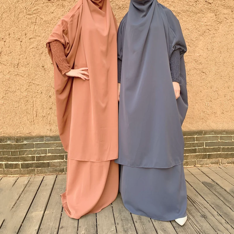 Eid, модное платье с капюшоном, модная одежда, длинная абайя, химар, платье с полным покрытием, комплекты, мусульманская одежда Niqab