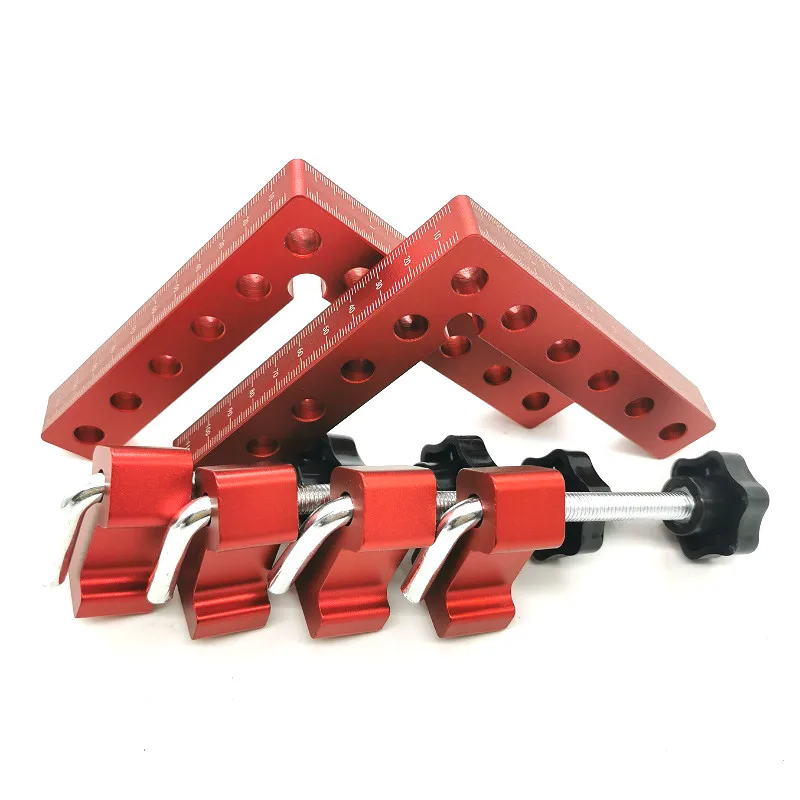 

2Pc 90 Degrees Auxiliary Fixture Splicing Board Positioning Panel Fixed Clip Carpenter's Square Ruler L-Shaped Woodworking Tool