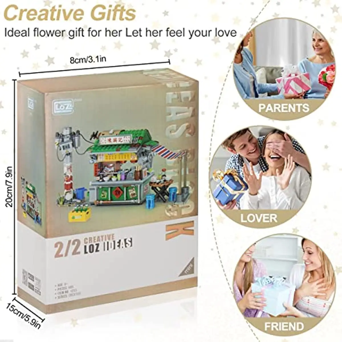 LOZ Гонконгский город мини-кирпичи в сборе японский такояки закусочный магазин