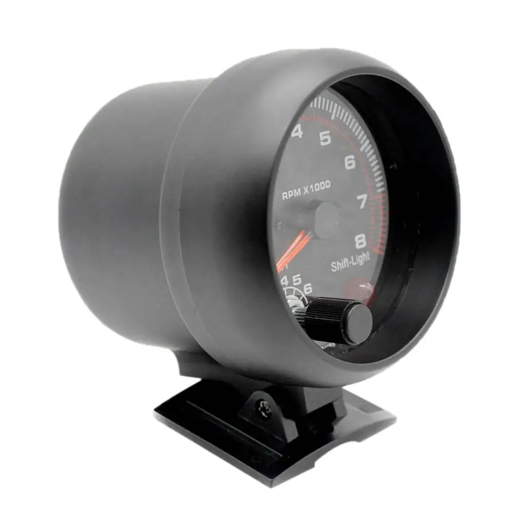 

Black Face 3.75" 95mm 0-8000RPM Gauge Light Tachometer