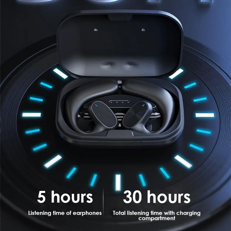 

Беспроводные деловые стереонаушники X6 с костной проводимостью воздуха, гарнитура с Bluetooth, новые бинауральные наушники с зарядным футляром