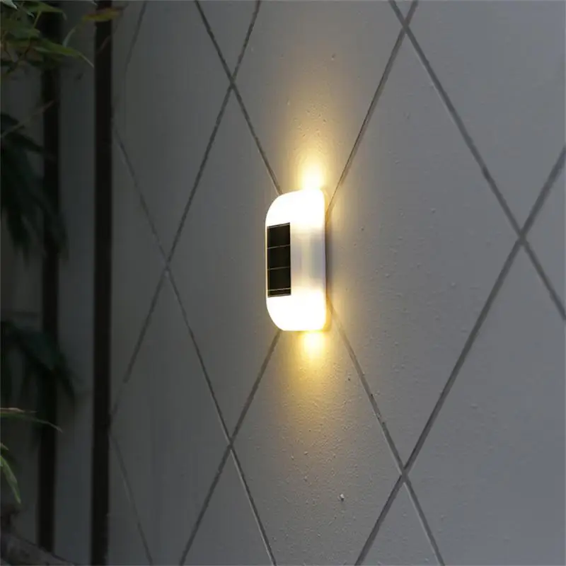 

Уличная лампа на солнечной батарее, настенное освещение для сада, водонепроницаемое освещение для балкона, украшение для внутреннего дворика, лестницы, забора, настенное освещение на открытом воздухе