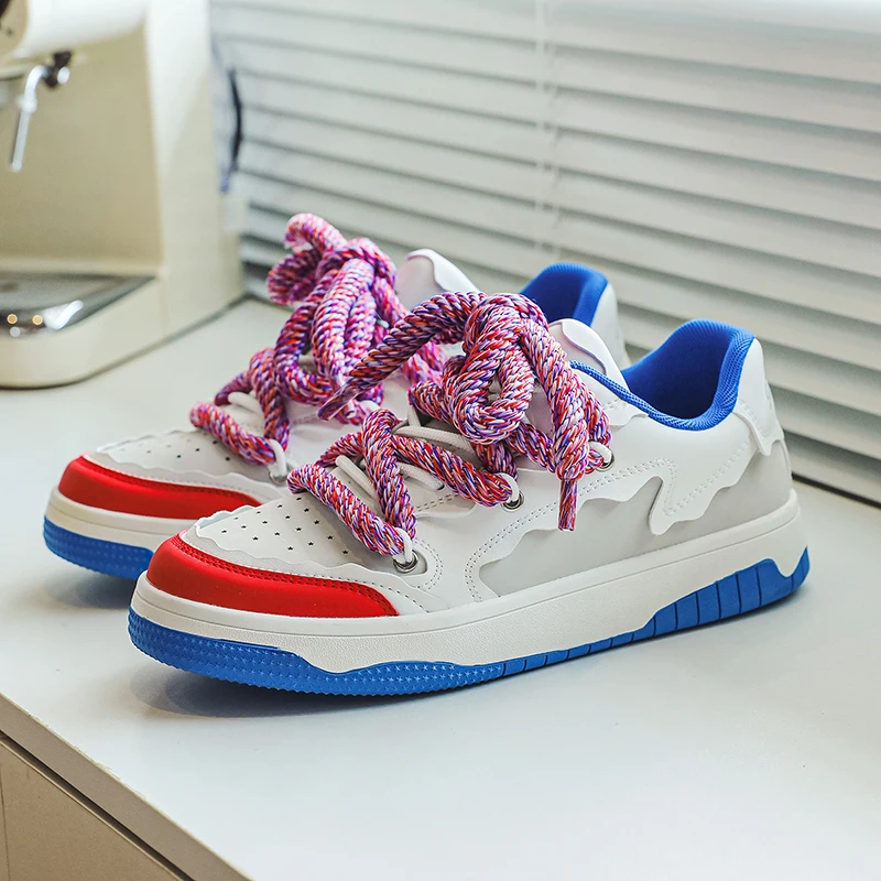 

Кроссовки универсальные унисекс, на шнуровке и толстой подошве, размеры 36-44