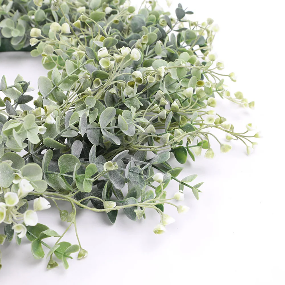 Искусственный Венок Гирлянда Из Зеленого Листа Домашний Декор Для Входной Двери