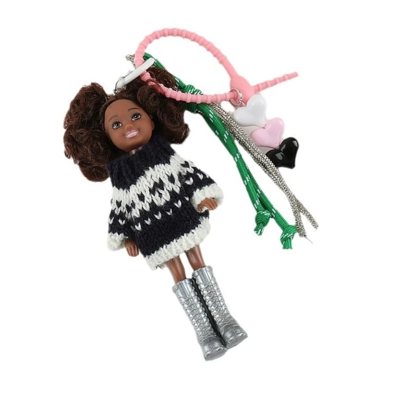 Очаровательный вязаный брелок-кукла очаровательные брелоки из мягкой ткани