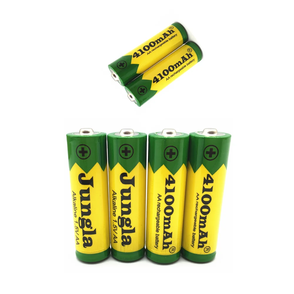 Новинка 2021 2-20 шт. 1 5 в AA Аккумуляторная батарея 4100 мАч фонарь Рика игрушек часы MP3