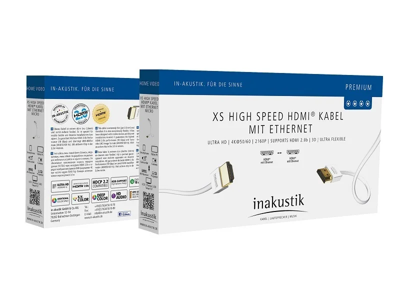 Кабели In-akustik Premium HDMI XS 0.75 m 004246807 |