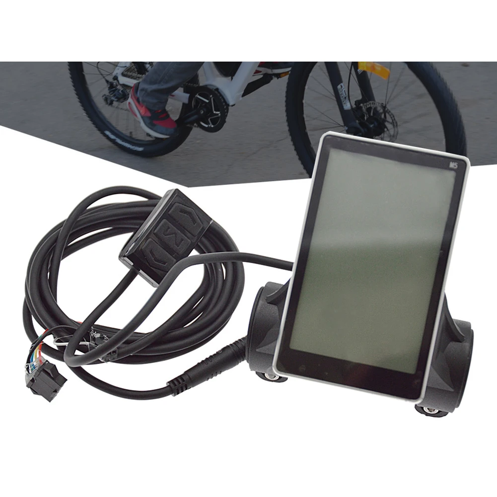 

Electric Bike M5 LCD Display Screen Electric Bicycle Scooter Speedmeter With Control Big Screen Vertical Screen Speed Controller