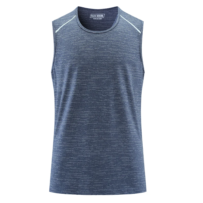 

2023 Summer Compression Sleeveless Running Shirts Men Quick Dry Elastic Sportswear Vest Gym Fitness Workout Tank Tops Customize