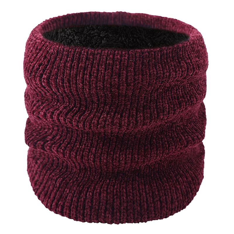 

Модный женский зимний теплый шарф для мужчин и женщин, однотонный шерстяной шарф-хомут из шерстяной пряжи, круглый шарф, высококачественные...