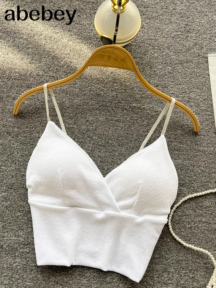 Кроп-Топ женский атласный пикантный бюстгальтер без косточек вязаный крючком