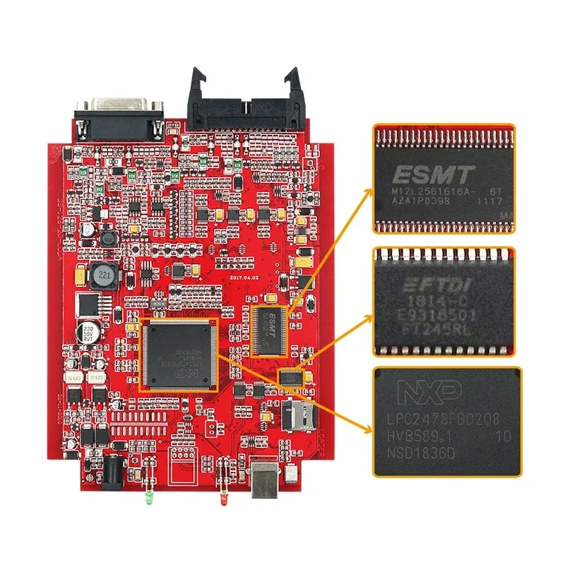 Программатор Ktag ecu 2024 KTAG V7.020 V2.25 Красная печатная плата Красный Европейский