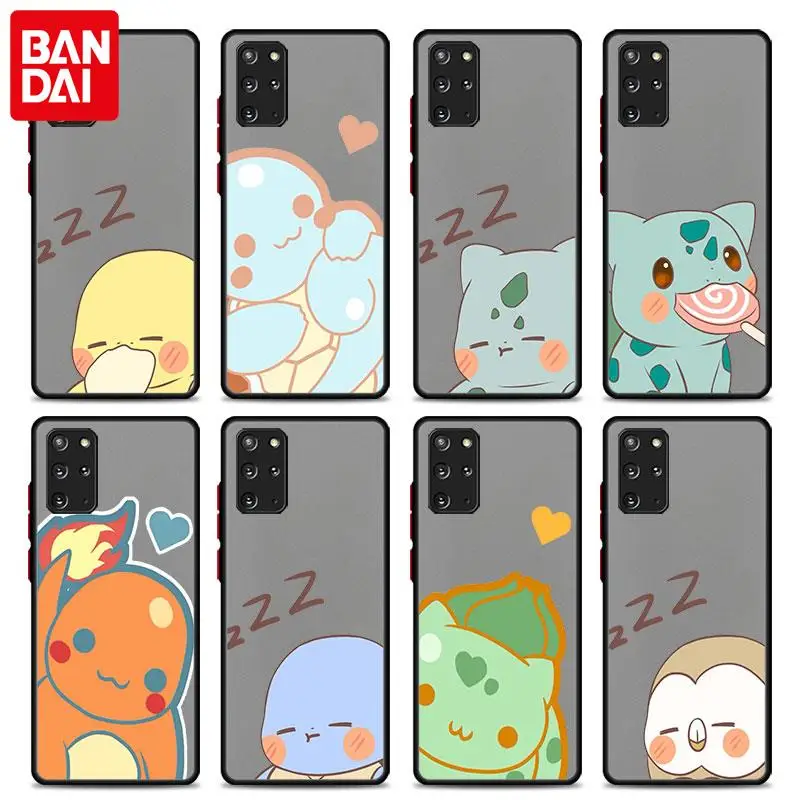 

Милый Полупрозрачный матовый чехол Pokemon Pikachu для Samsung Galaxy A50 A70 A20s A10 A30 A50s A70s A02s A52 A51 A71, чехол для телефона