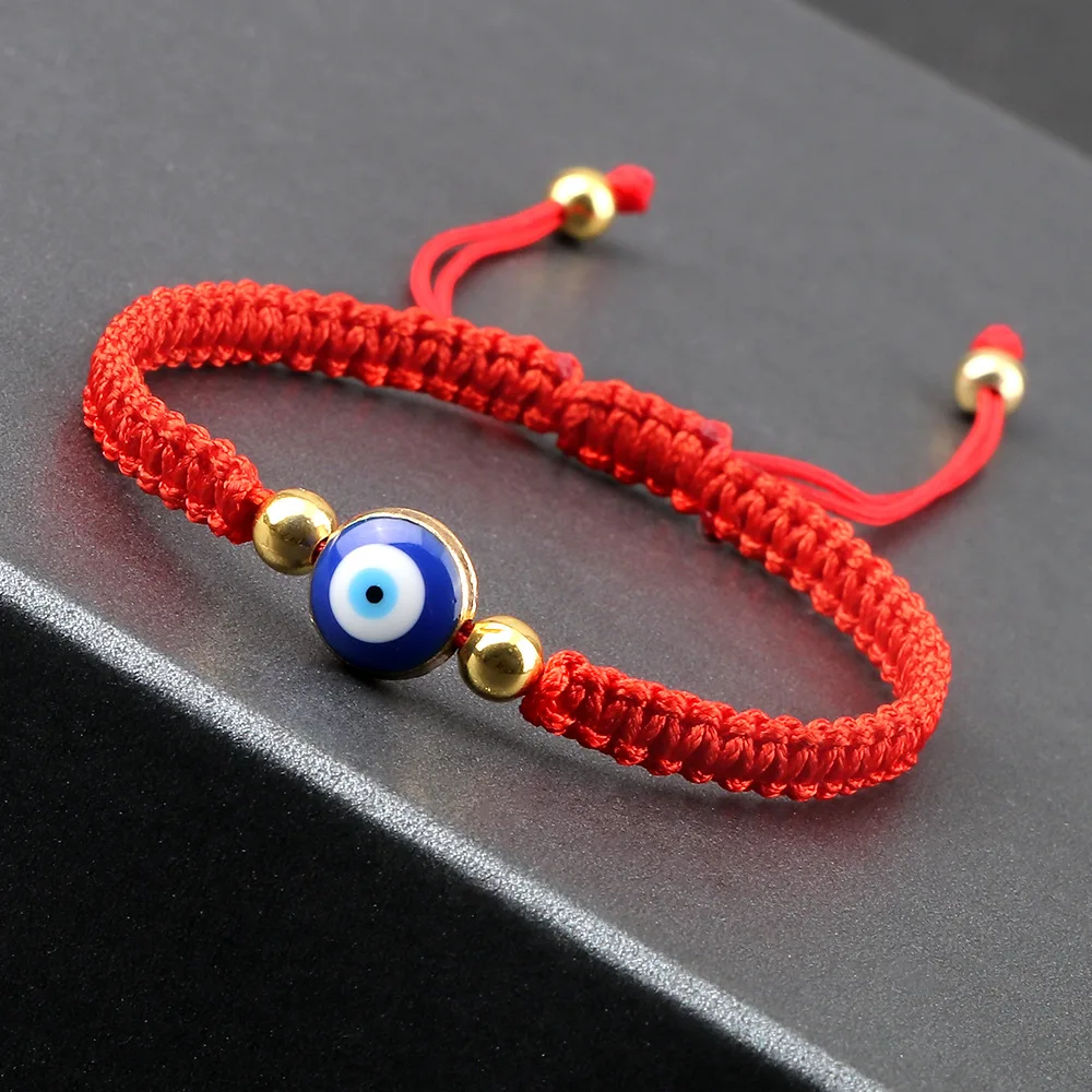 

WANGAIYAO new fashion plating Gilt eyes Demon Eyes couple bracelet personality all-match friendship hand woven hand accessories